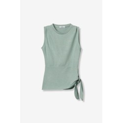 Top verde agua con lazo lateral mujer | Tiffosi