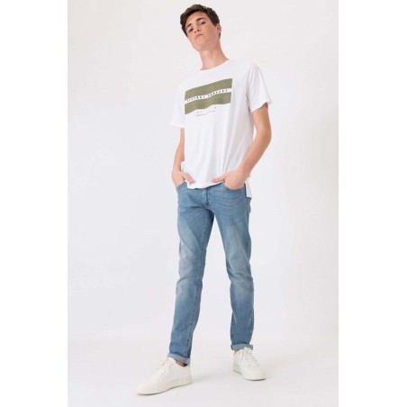 Vaquero hombre azul claro corte recto | Tiffosi