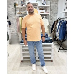 Camiseta lino hombre naranja Tiffosi