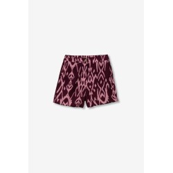 Short estampado granate y rosa mujer Tiffosi