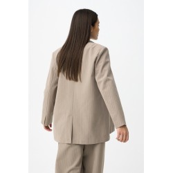 Blazer beige mujer raya diplomática | Tiffosi