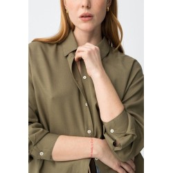 Camisa de lino verde mujer | Tiffosi