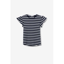 Camiseta marinera mujer manga volante | Tiffosi