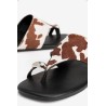 Sandalias planas animal print mujer Tiffosi
