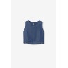 Top denim mujer Tiffosi | Blusa vaquera sin mangas