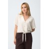 Blusa Tiffosi mujer anudada | Top verano con botones
