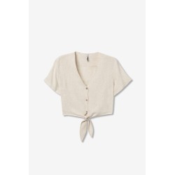 Blusa Tiffosi mujer anudada | Top verano con botones