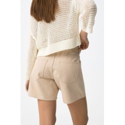 Short beige mujer vaquero | Pantalón corto Tiffosi