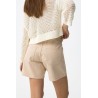 Short beige mujer vaquero | Pantalón corto Tiffosi