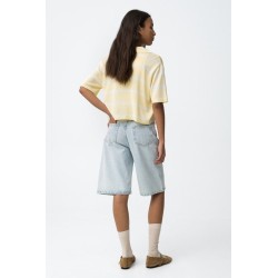 Bermuda vaquera mujer ancha denim claro | Tiffosi