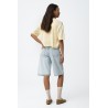 Bermuda vaquera mujer ancha denim claro | Tiffosi