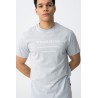 Camiseta hombre estampada azul y blanca | Tiffosi