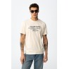 Camiseta hombre estampada azul y blanca | Tiffosi