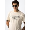 Camiseta hombre estampada azul y blanca | Tiffosi