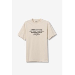 Camiseta hombre estampada azul y blanca | Tiffosi