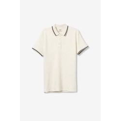 Polo hombre beige manga corta | Tiffosi