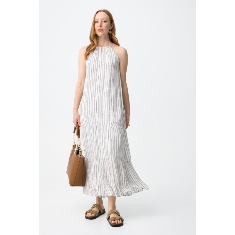 Vestido largo de rayas TIFFOSI mujer | La Petite By Rebeca