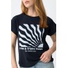 Camiseta estampada azul marino TIFFOSI mujer | La Petite By Rebeca