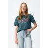 Camiseta verde estampada TIFFOSI mujer | La Petite By Rebeca