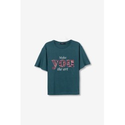 Camiseta verde estampada TIFFOSI mujer | La Petite By Rebeca