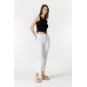 Jeans blancos flare TIFFOSI para mujer
