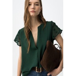 Blusa verde elegante TIFFOSI mujer | La Petite By Rebeca