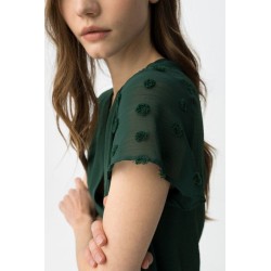 Blusa verde elegante TIFFOSI mujer | La Petite By Rebeca