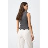 Top canalé gris TIFFOSI mujer | La Petite By Rebeca