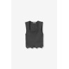 Top canalé gris TIFFOSI mujer | La Petite By Rebeca