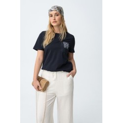 Camiseta azul marino TIFFOSI mujer | La Petite By Rebeca