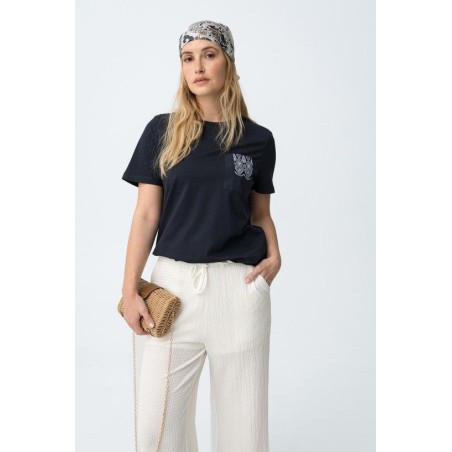 Camiseta azul marino TIFFOSI mujer | La Petite By Rebeca