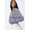 Chaqueta cropped vichy TIFFOSI mujer | La Petite By Rebeca