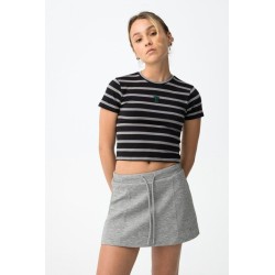 Camiseta cropped de rayas TIFFOSI para mujer