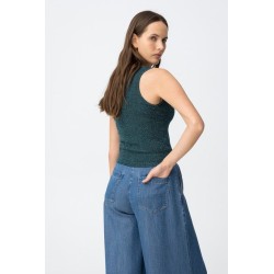 Top canalé verde TIFFOSI mujer | La Petite By Rebeca