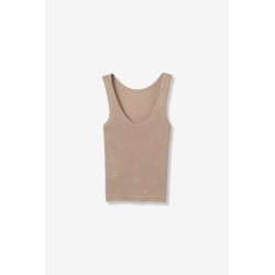 Top canalé beige TIFFOSI mujer | La Petite By Rebeca