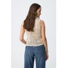 Chaleco crochet beige TIFFOSI mujer | La Petite By Rebeca