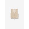 Chaleco crochet beige TIFFOSI mujer | La Petite By Rebeca