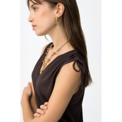 Top marrón TIFFOSI mujer | La Petite By Rebeca