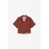Camisa de rayas mujer TIFFOSI granate | La Petite By Rebeca