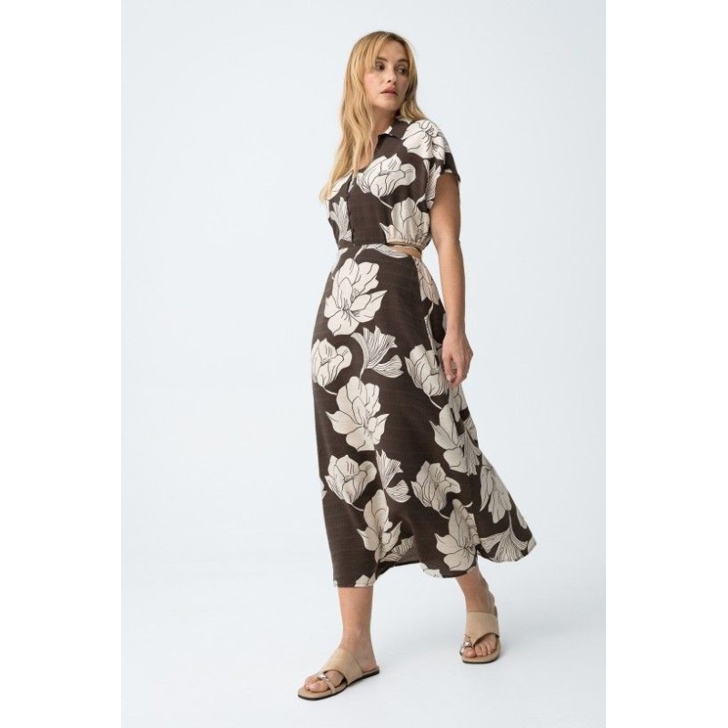 Vestido largo estampado flores mujer TIFFOSI | La Petite By Rebeca