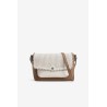 Bolso bandolera beige mujer Vilanova | Bolso blanco y camel