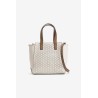 Bolso shopper blanco mujer Vilanova | Bolso blanco y camel