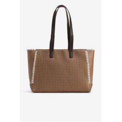 Bolso shopper camel mujer Vilanova | Bolso grande elegante
