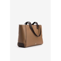 Bolso shopper camel mujer Vilanova | Bolso grande elegante