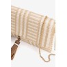 Bolso clutch rafia beige mujer Vilanova | Bolso fiesta elegante