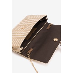 Bolso clutch rafia beige mujer Vilanova | Bolso fiesta elegante
