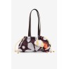 Bolso estampado mujer Vilanova burdeos con asas largas