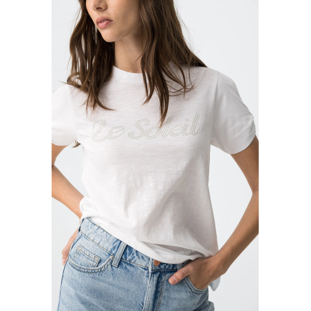 Camiseta blanca mujer TIFFOSI | Camiseta Be Still elegante