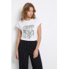 Camiseta blanca mujer TIFFOSI | Camiseta estampado floral