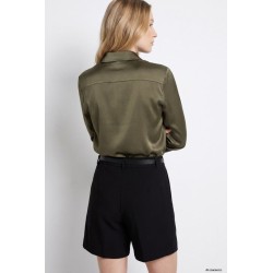 Camisa Satinada Caqui Mujer | TIFFOSI
